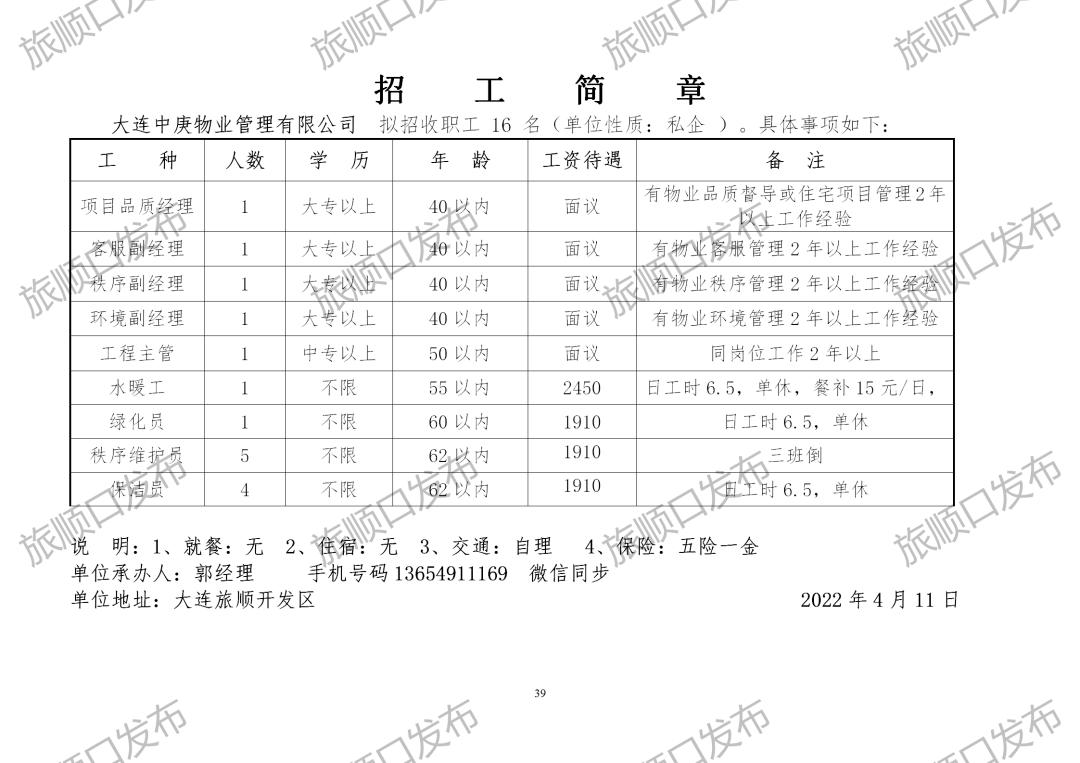 旅顺开发区最新招聘信息全面解析