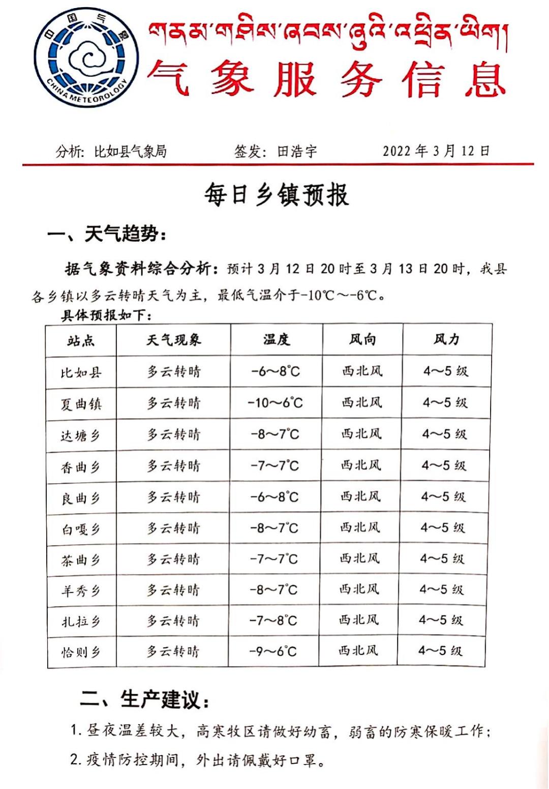 西北勒乡天气预报更新及影响解析